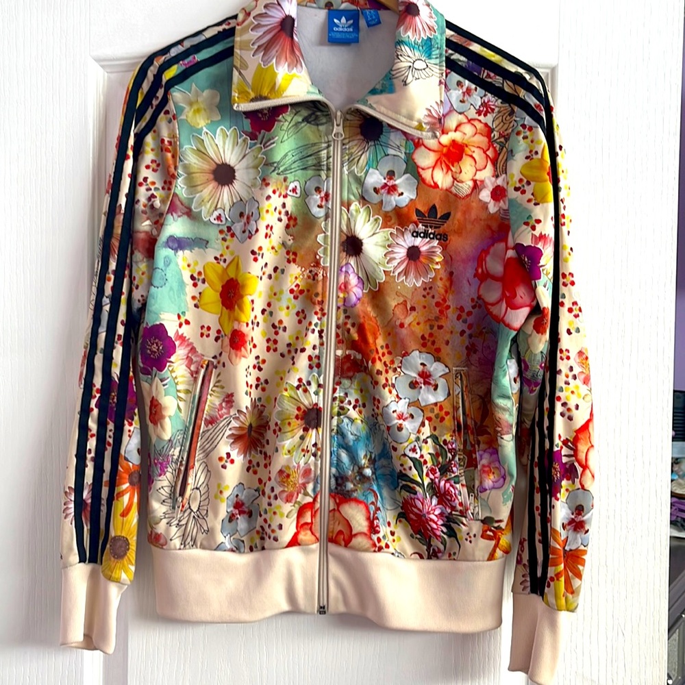 Women’s Adidas Floral track jacket